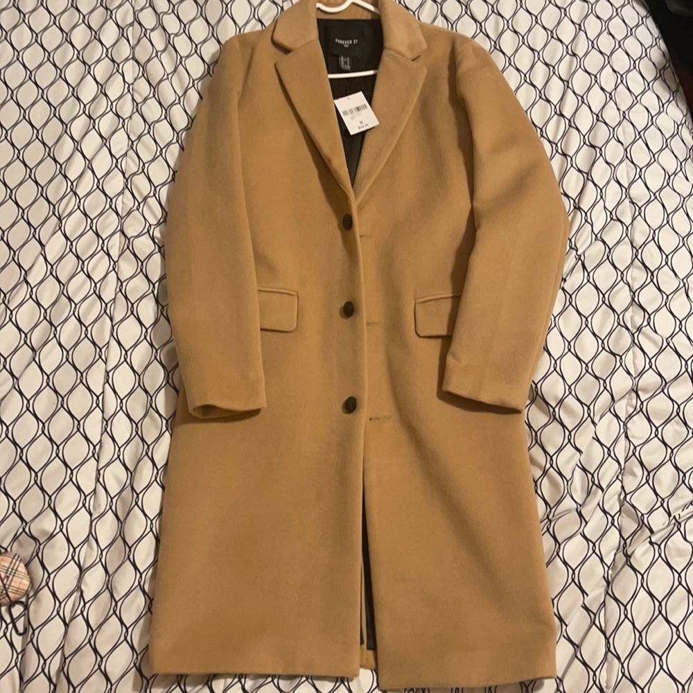 Outerwear Coat- Camel/Light brown size S